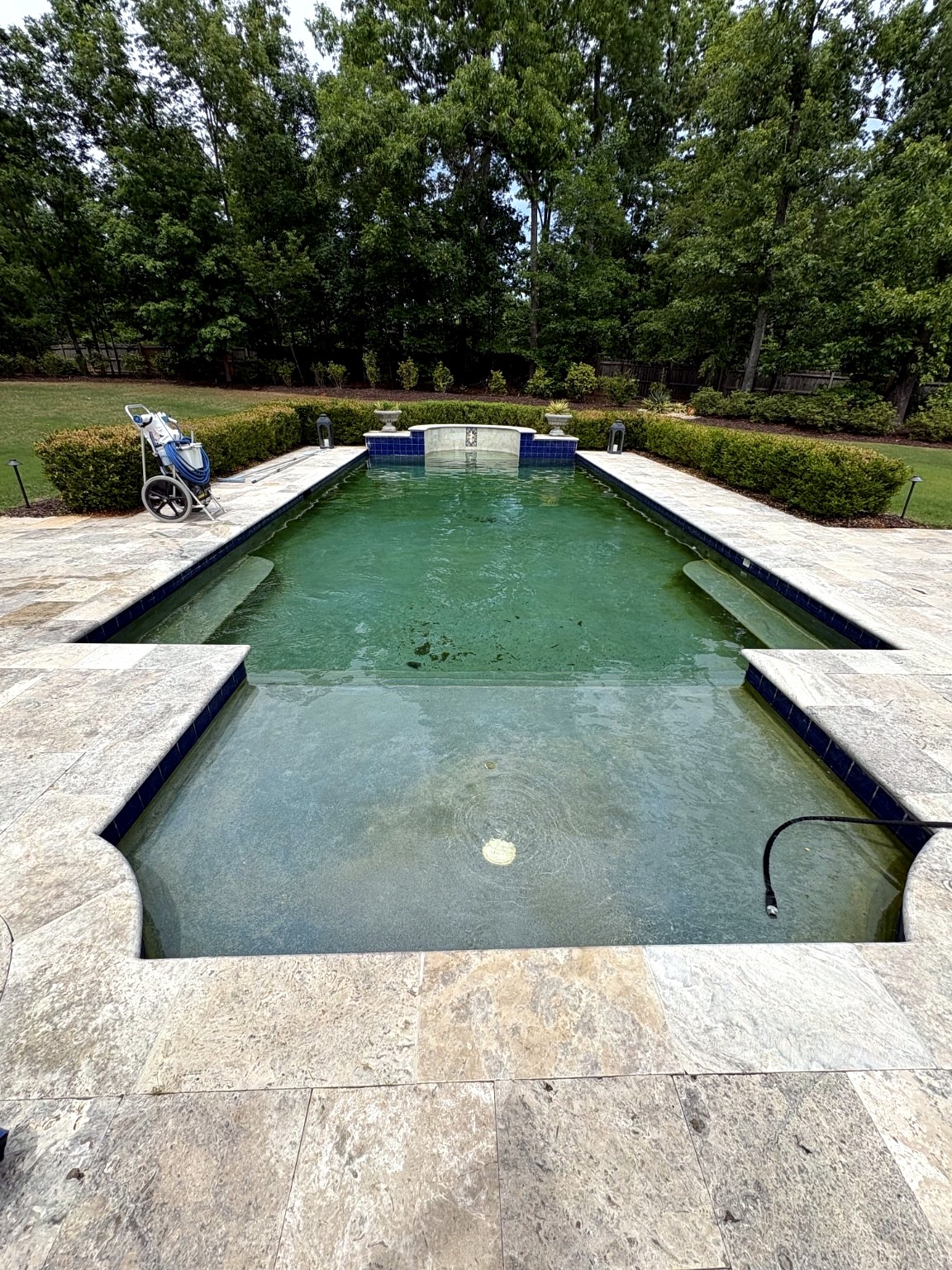 Pool before cleaning